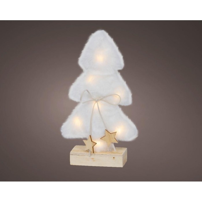 ALBERO LED EFFETTO NEVE H.24.5CM.